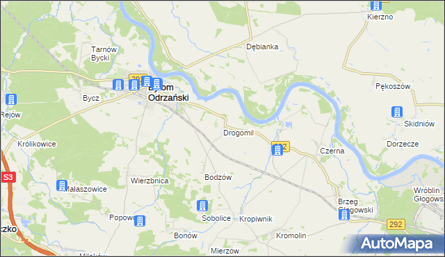 mapa Drogomil, Drogomil na mapie Targeo