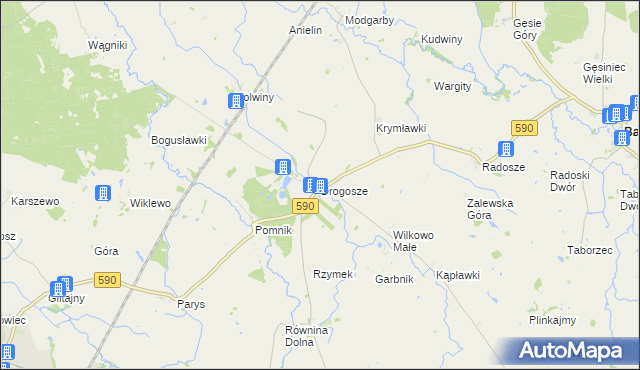 mapa Drogosze, Drogosze na mapie Targeo