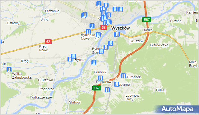 mapa Drogoszewo gmina Wyszków, Drogoszewo gmina Wyszków na mapie Targeo