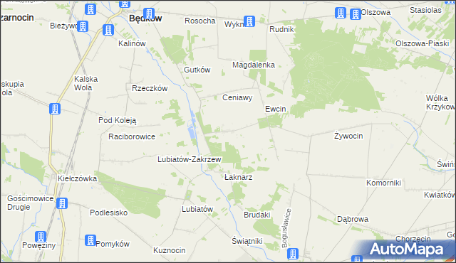 mapa Drzazgowa Wola, Drzazgowa Wola na mapie Targeo