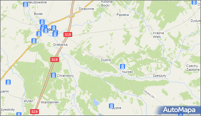 mapa Dubno, Dubno na mapie Targeo