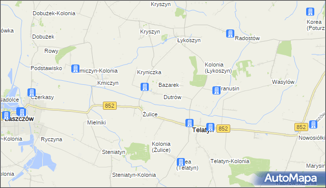 mapa Dutrów, Dutrów na mapie Targeo