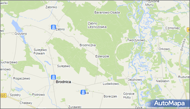 mapa Esterpole, Esterpole na mapie Targeo