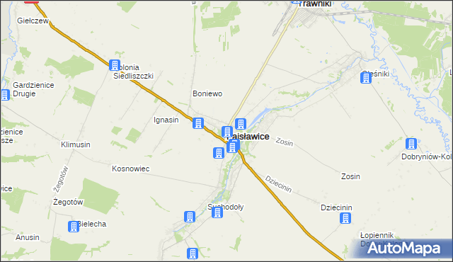 mapa Fajsławice, Fajsławice na mapie Targeo