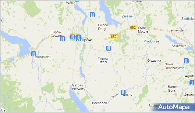 mapa Filipów Trzeci, Filipów Trzeci na mapie Targeo