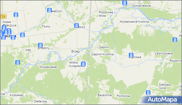 mapa Gapinin-Kolonia, Gapinin-Kolonia na mapie Targeo