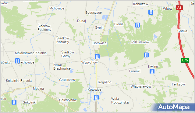 mapa Gieczno, Gieczno na mapie Targeo