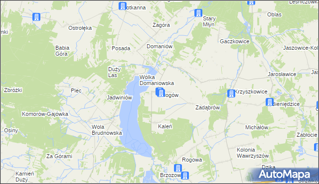 mapa Głogów gmina Wieniawa, Głogów gmina Wieniawa na mapie Targeo