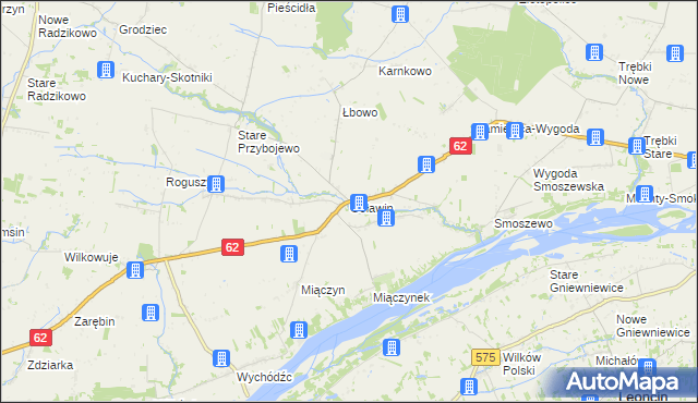 mapa Goławin, Goławin na mapie Targeo