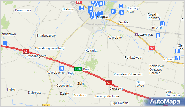 mapa Gółkowo, Gółkowo na mapie Targeo