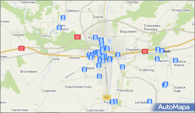 mapa Gostyń, Gostyń na mapie Targeo