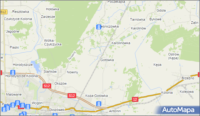 mapa Gotówka, Gotówka na mapie Targeo