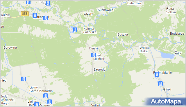 mapa Gózd Lipiński, Gózd Lipiński na mapie Targeo