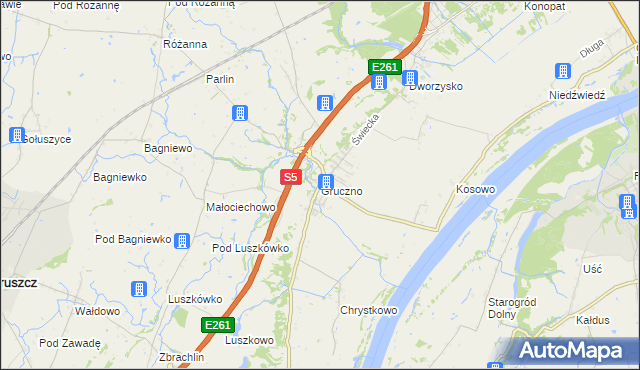 mapa Gruczno, Gruczno na mapie Targeo