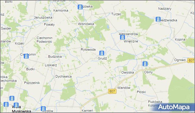 mapa Grudź, Grudź na mapie Targeo