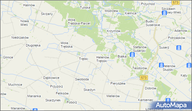 mapa Helenów Trębski, Helenów Trębski na mapie Targeo