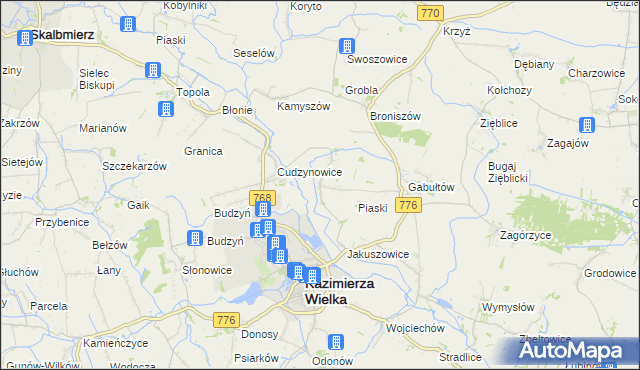 mapa Hołdowiec, Hołdowiec na mapie Targeo