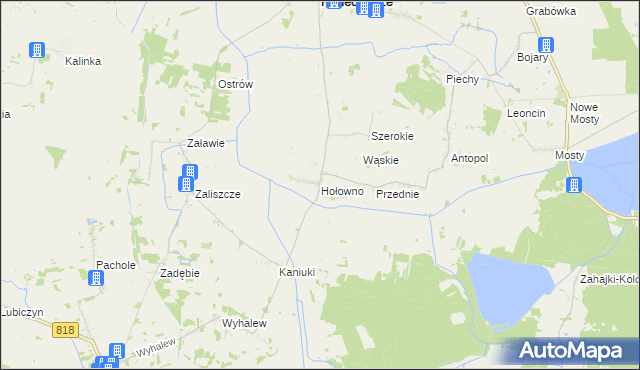 mapa Hołowno, Hołowno na mapie Targeo