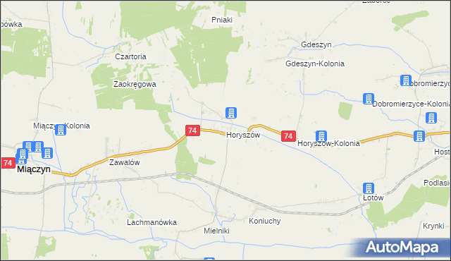 mapa Horyszów, Horyszów na mapie Targeo