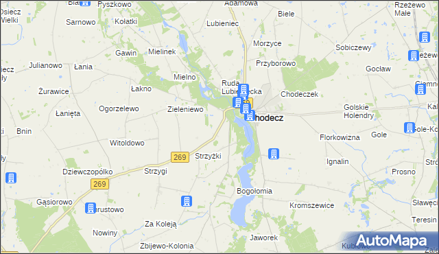 mapa Huta Chodecka, Huta Chodecka na mapie Targeo