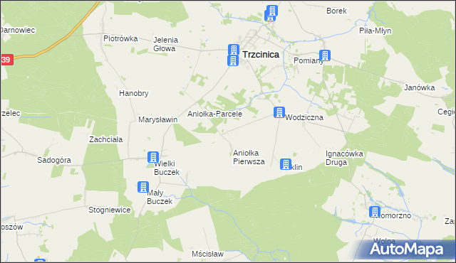 mapa Ignacówka Pierwsza, Ignacówka Pierwsza na mapie Targeo
