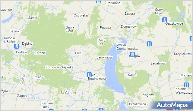 mapa Jadwiniów, Jadwiniów na mapie Targeo