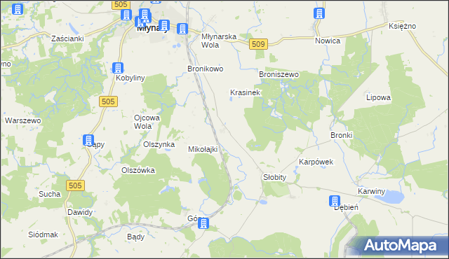 mapa Janiki Pasłęckie, Janiki Pasłęckie na mapie Targeo