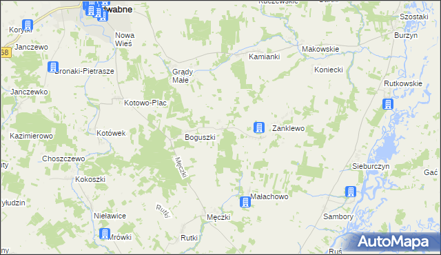 mapa Jarnuty gmina Wizna, Jarnuty gmina Wizna na mapie Targeo