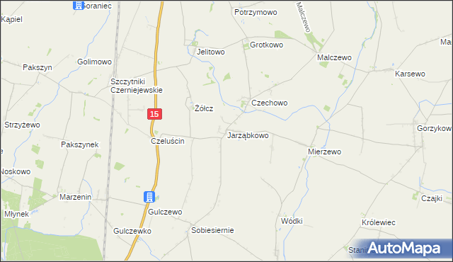 mapa Jarząbkowo, Jarząbkowo na mapie Targeo