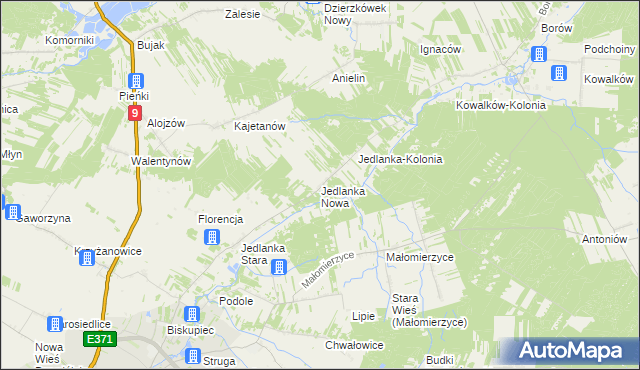 mapa Jedlanka Nowa, Jedlanka Nowa na mapie Targeo