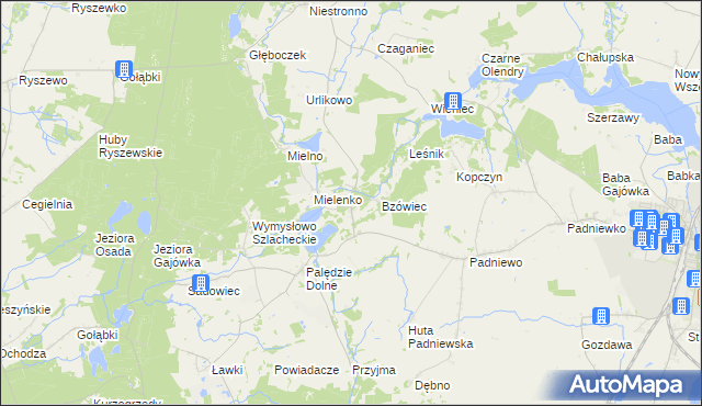 mapa Józefowo gmina Mogilno, Józefowo gmina Mogilno na mapie Targeo
