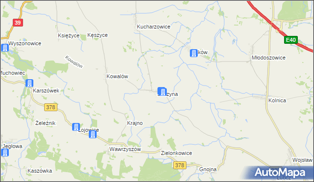 mapa Jutrzyna, Jutrzyna na mapie Targeo