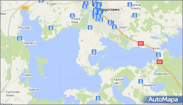 mapa Kal, Kal na mapie Targeo
