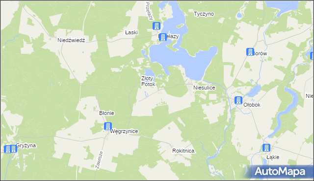 mapa Kalinowo gmina Skąpe, Kalinowo gmina Skąpe na mapie Targeo