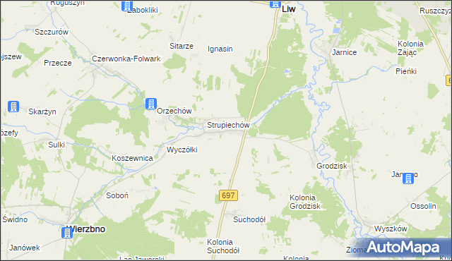 mapa Karczewiec, Karczewiec na mapie Targeo