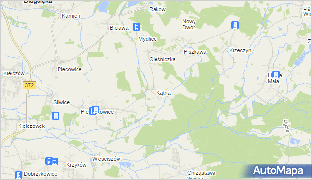 mapa Kątna, Kątna na mapie Targeo