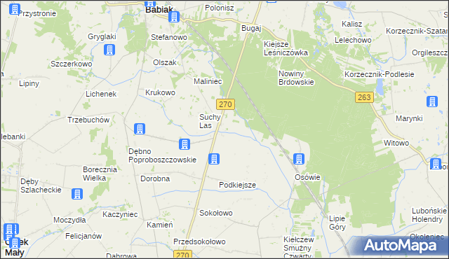 mapa Kiejsze, Kiejsze na mapie Targeo