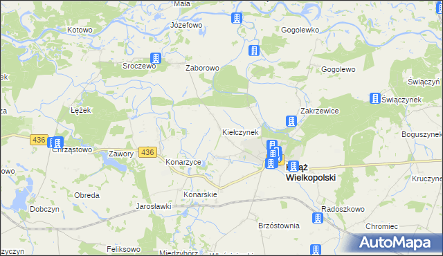 mapa Kiełczynek, Kiełczynek na mapie Targeo