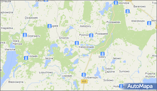mapa Kleszczówek, Kleszczówek na mapie Targeo