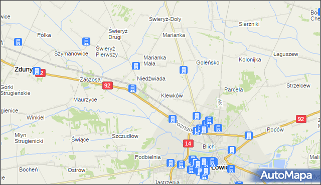 mapa Klewków, Klewków na mapie Targeo