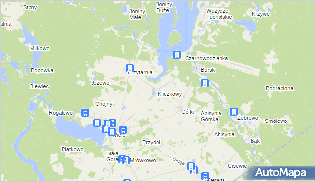 mapa Kliczkowy, Kliczkowy na mapie Targeo