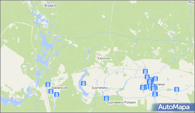 mapa Kłomino, Kłomino na mapie Targeo