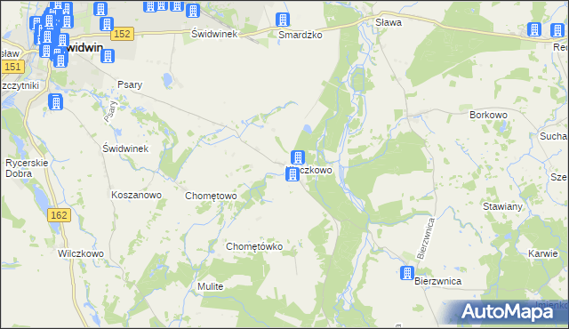 mapa Kluczkowo, Kluczkowo na mapie Targeo