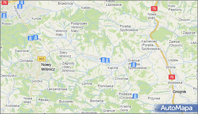 mapa Kobyle gmina Nowy Wiśnicz, Kobyle gmina Nowy Wiśnicz na mapie Targeo