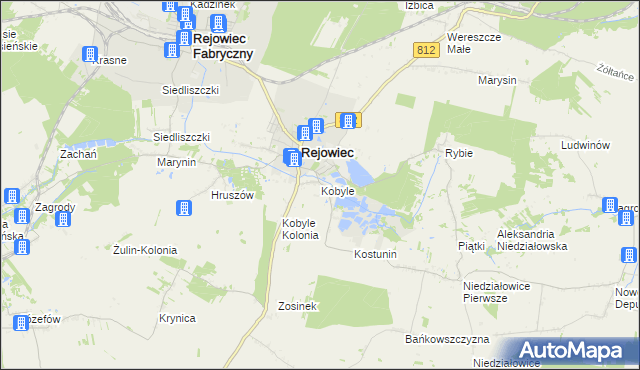 mapa Kobyle gmina Rejowiec, Kobyle gmina Rejowiec na mapie Targeo