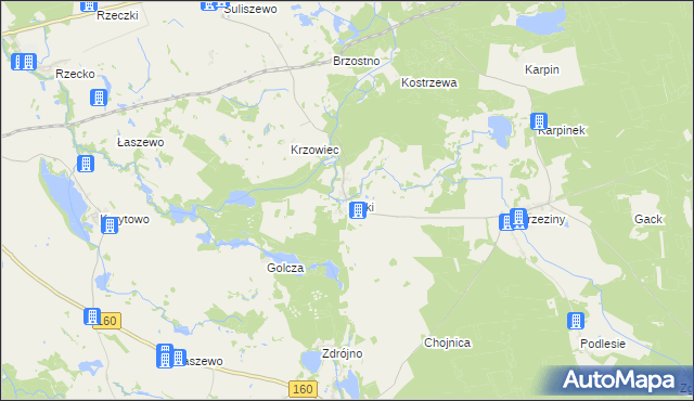 mapa Kołki, Kołki na mapie Targeo