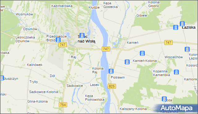 mapa Kolonia Nadwiślańska, Kolonia Nadwiślańska na mapie Targeo
