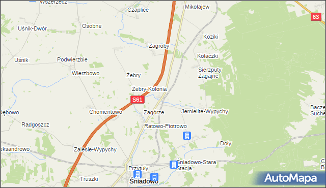 mapa Konopki Młode, Konopki Młode na mapie Targeo