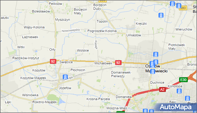 mapa Koprki, Koprki na mapie Targeo