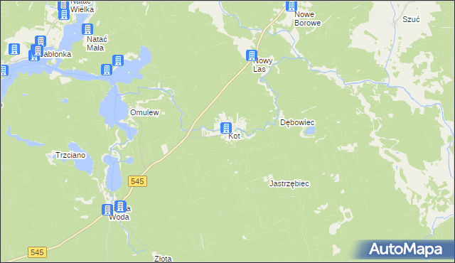 mapa Kot, Kot na mapie Targeo